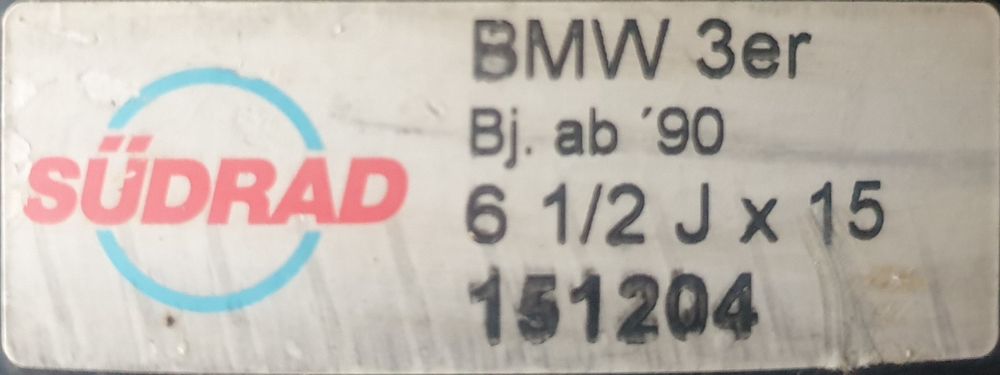 Jante / genti tabla BMW seria 5 .Am 4 bucati 6 1/2 J x 15 151204