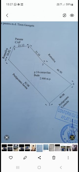 Teren  intravilan cu TITLU DE PĂDURE