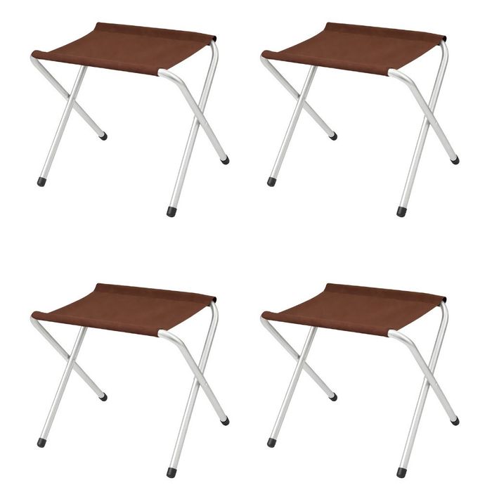 Комплект сгъваема къмпинг маса с 4 стола, Регулируема височина, Дизайн