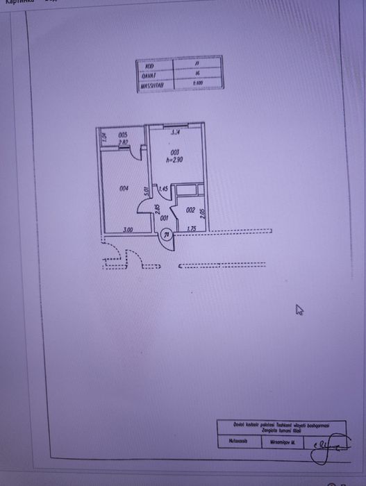 Ijaraga 1 xonalik uy