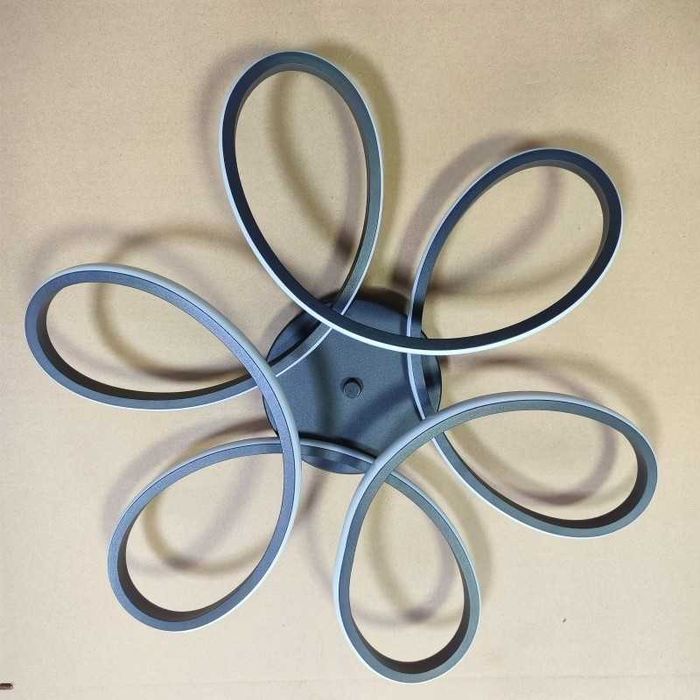 Елегантен таванен LED 65W -ЧЕРЕН КОРПУС