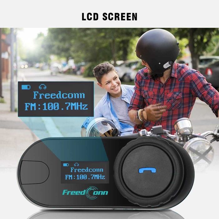 Sistem de comunicare moto Intercom FreedConn Tcom-VB/SC, Bluetooth,pachet 2 buc,sigilat