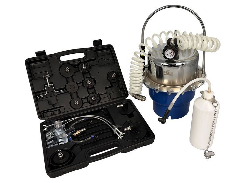 Универсално устройство за обезвъздушаване и смяна на спирачна течност