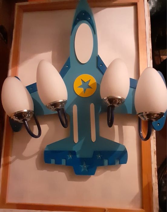 Люстра самолет новый