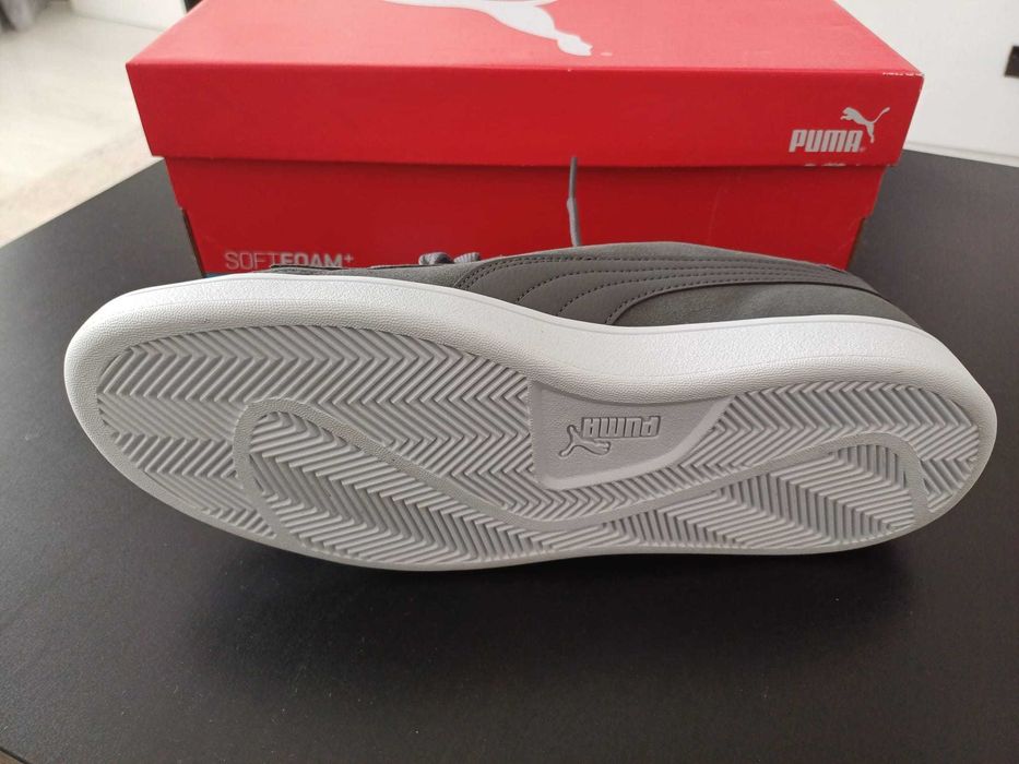 Puma Soft Foam+ ,gri,model piele intoarsa,originali,noi