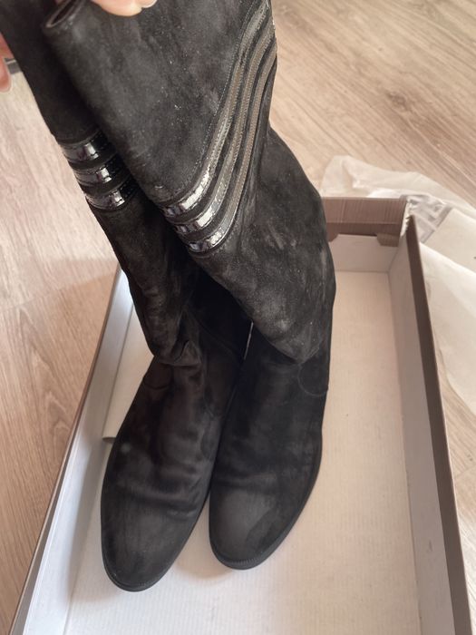 Ботуши велур черни