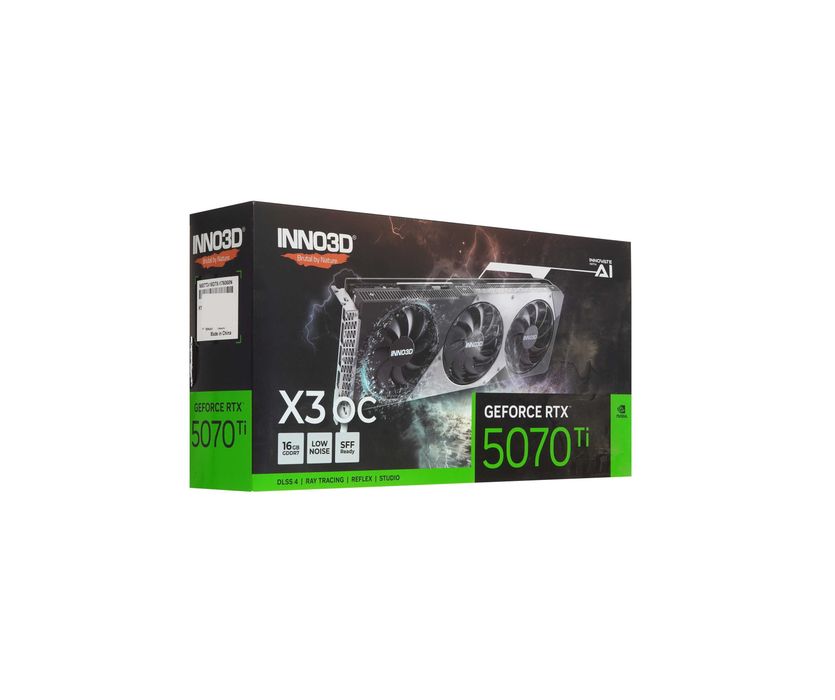 - Видеокарта Inno3D GeForce RTX 5070 Ti X3 OC 16GB