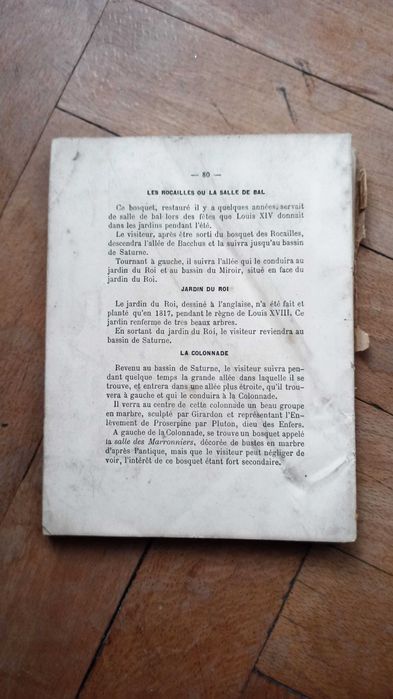 Une Journee - Versailles 1899 - Guide Illustre du Palsis et du Parc