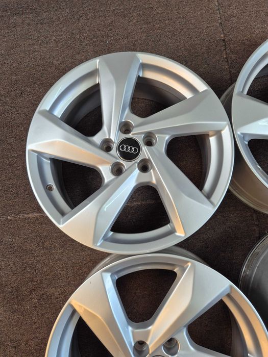 4 Jante Aliaj 5x112 18'' 7J ET 43 - OEM AUDI Q2 Q3 / VW Passat Touran Sharan T-Roc Tiguan / Skoda Octavia Karoq Kodiaq CA NOI !