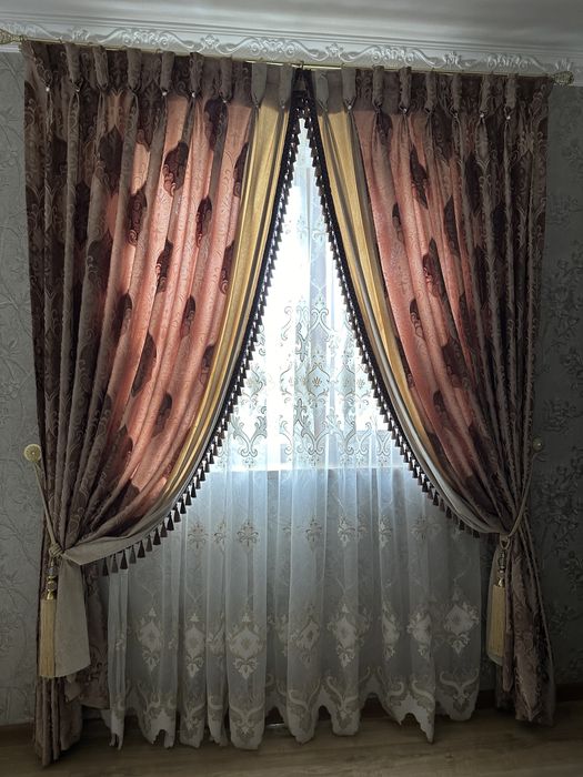 Шторы с тюлью.