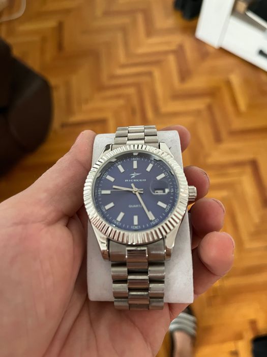 Ceas Ricecgo gri,blue dial