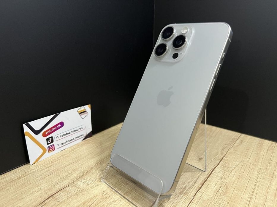 Iphone 15 Pro Max 256Gb Natural Titanium Second-Hand 3 ani