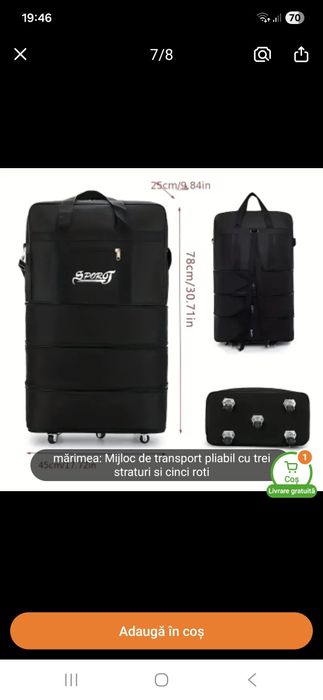 Geanta de voiaj cu roti