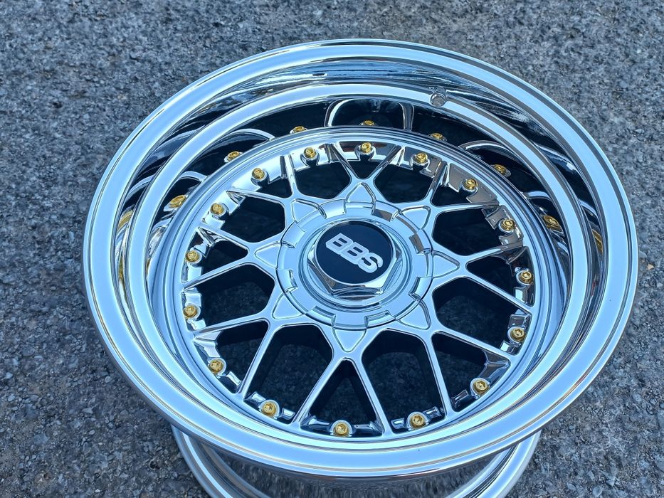 16"4х100 Bbs Fm3 Chrome 9-10j et15-12 Bmw E30 Golf 2 3...Чисто Нови..