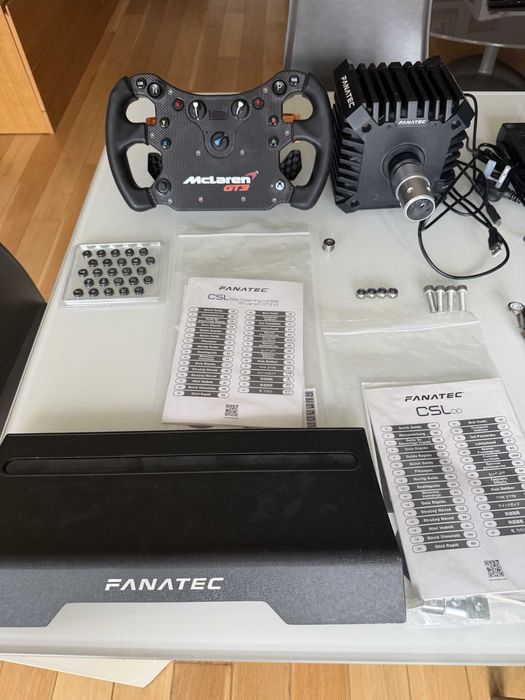 Fanatec CSL DD + McLaren GT3 V2 + CSL ELITE Pedals (КАТО НОВ)
