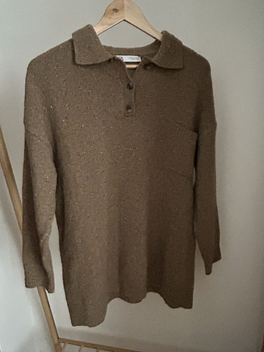 Pulover jumper oversize maro ZARA