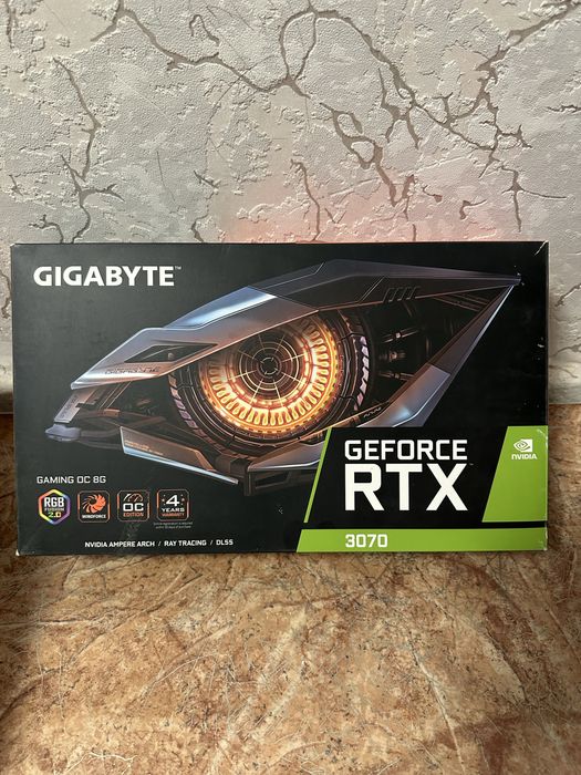 RTX 3070 gigabyte коробка