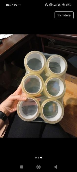 Banda adezivă scotch transparenta mărimea 48x60 m