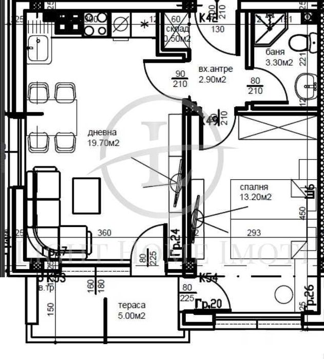 Продава се Двустаен апартамент в Пловдив, Остромила - 53 кв.м за 1684 €/кв.м - Снимка #7