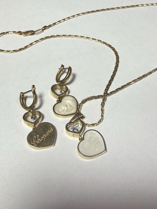 Комплетк цепь серьги кулон Chopard