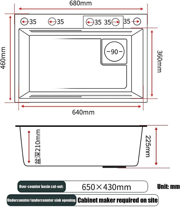 Луксозна кухненска мивка с нано покритие и смарт функции - НОВА
