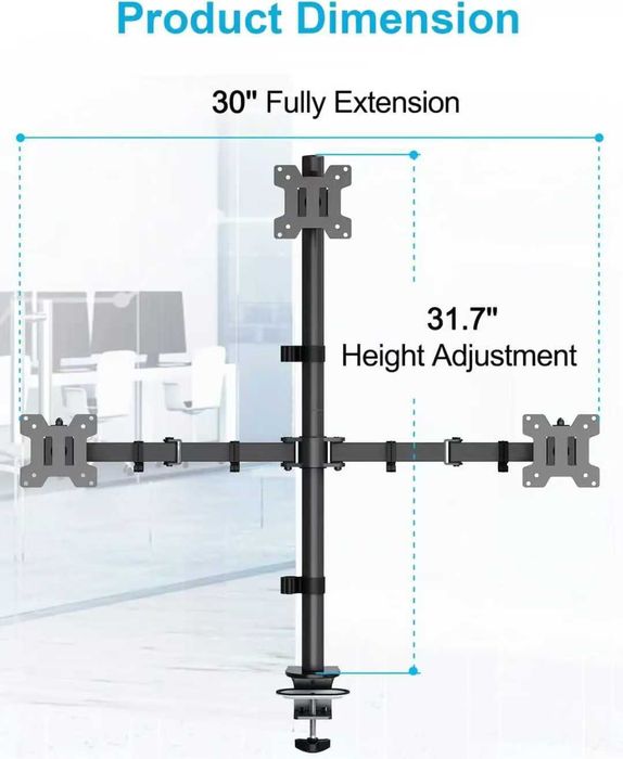 КРОНШТЕЙН для двух мониторов. Kranshten кранштен кранштн маниторга