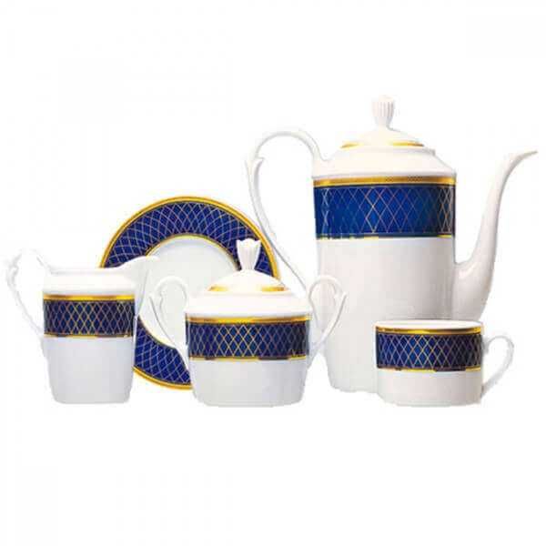 set zepter cafea cobalt royal 6 persoane, 15 piese