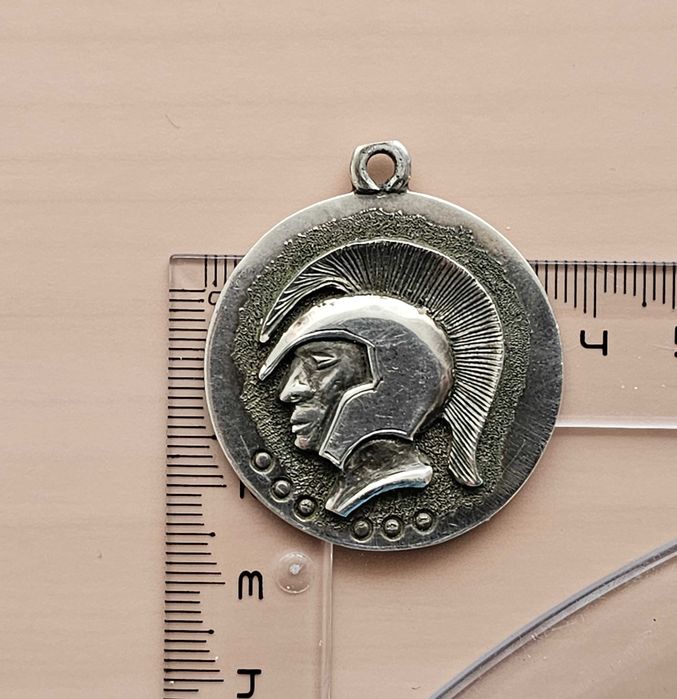 Pandantiv SPARTAN, din Argint Masiv, antichizat