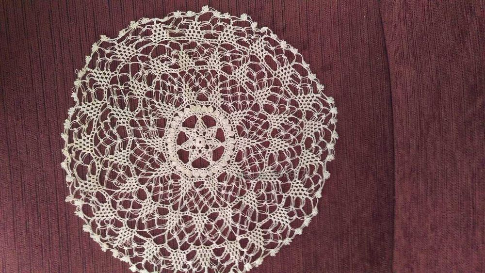 Антична среда на 20-ти век Салфетка, покривка, плетена на една кука