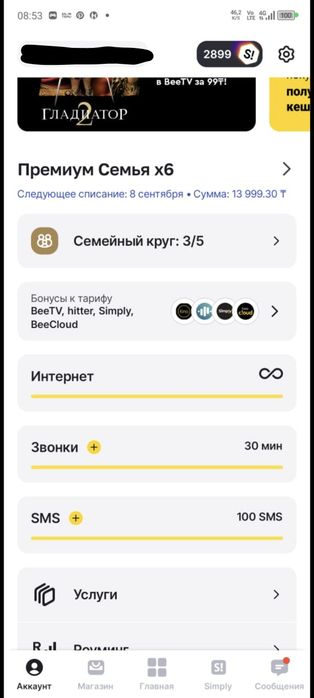 Семейный тариф Билайн