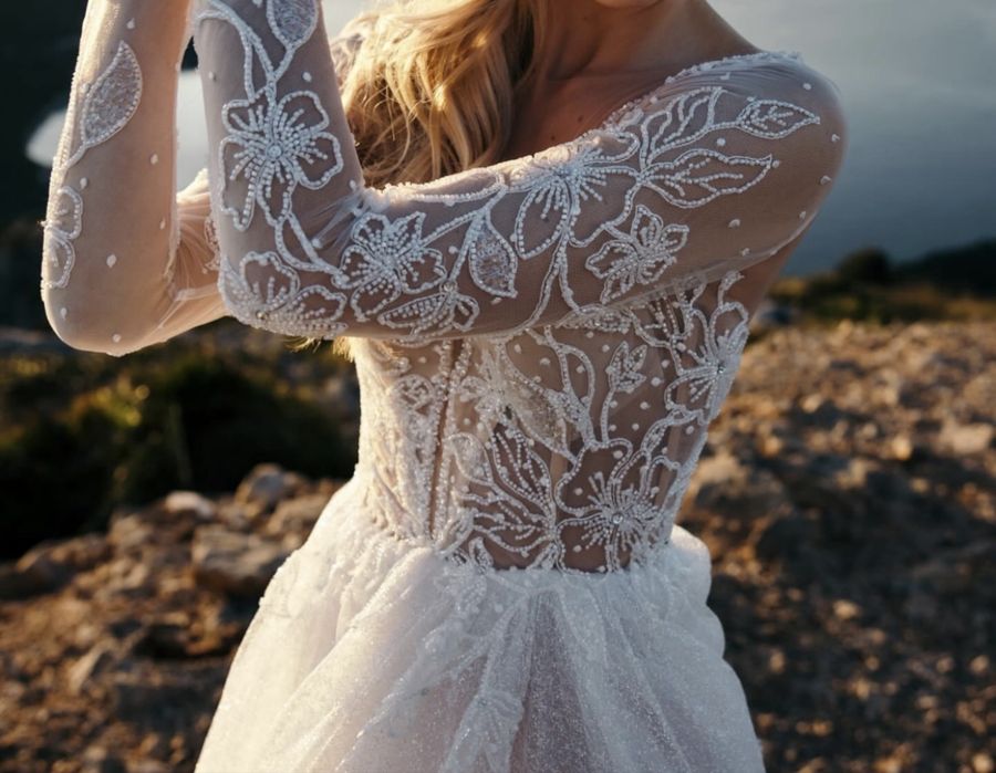 Rochie de mireasa Imolacy- cu trena detasabila.