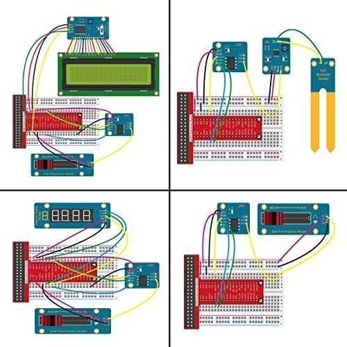 Нов Учебен Комплект Adeept 24 Модула за Raspberry Pi 4/3/2 B/B+ + Кодове