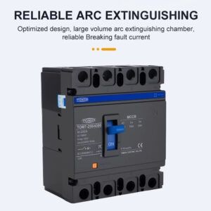 4P MCCB 100A-250A трифазен автоматичен прекъсвач лят корпус