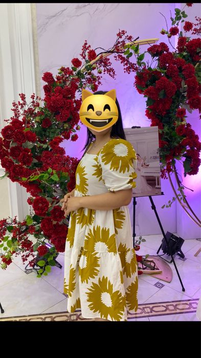 Платье на лето цветы