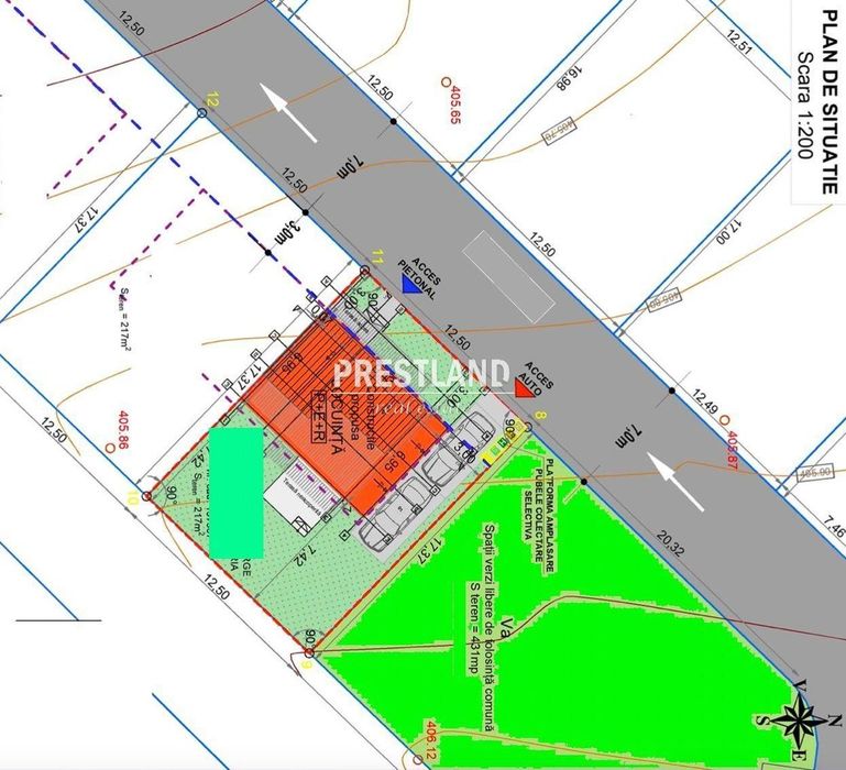 Casă pretabilă pentru 2 familii cu teren 434 mp.