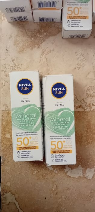 Creme nivea cu protecție solară 50+ pt față