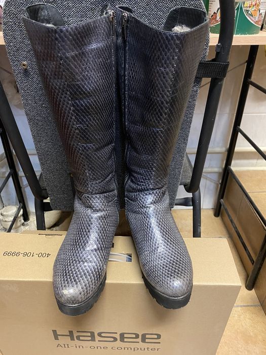 Сапоги, сапожки  кожанные