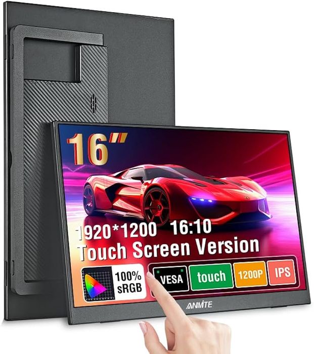 *ANMITE 16-инчов преносим мулти тъч сензорен монитор *