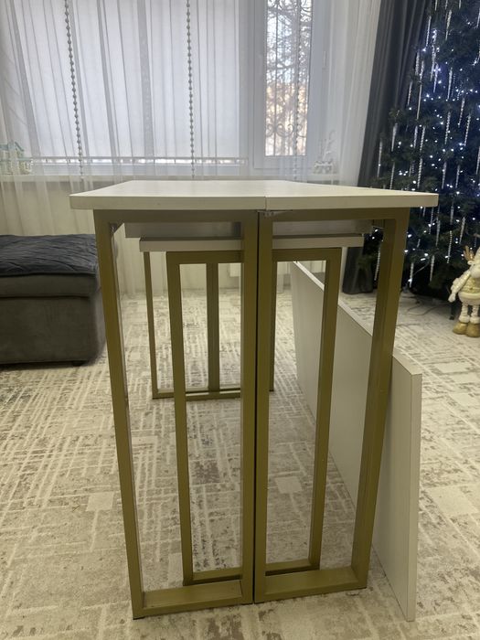 Стол раздвижной белый