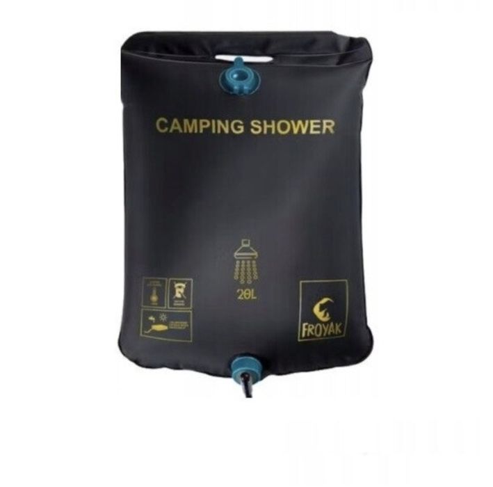 Туристически къмпинг душ, Froyak, Черен, 20л