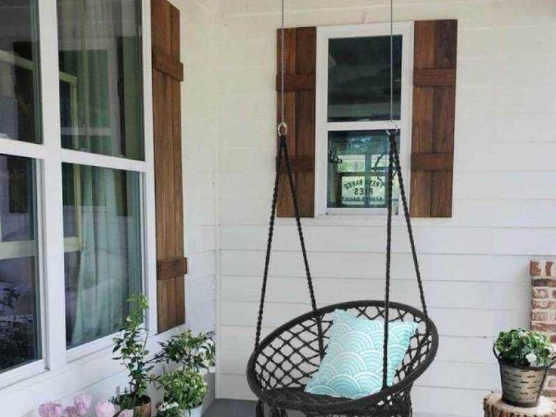 Голяма висяща въжена люлка-хамак