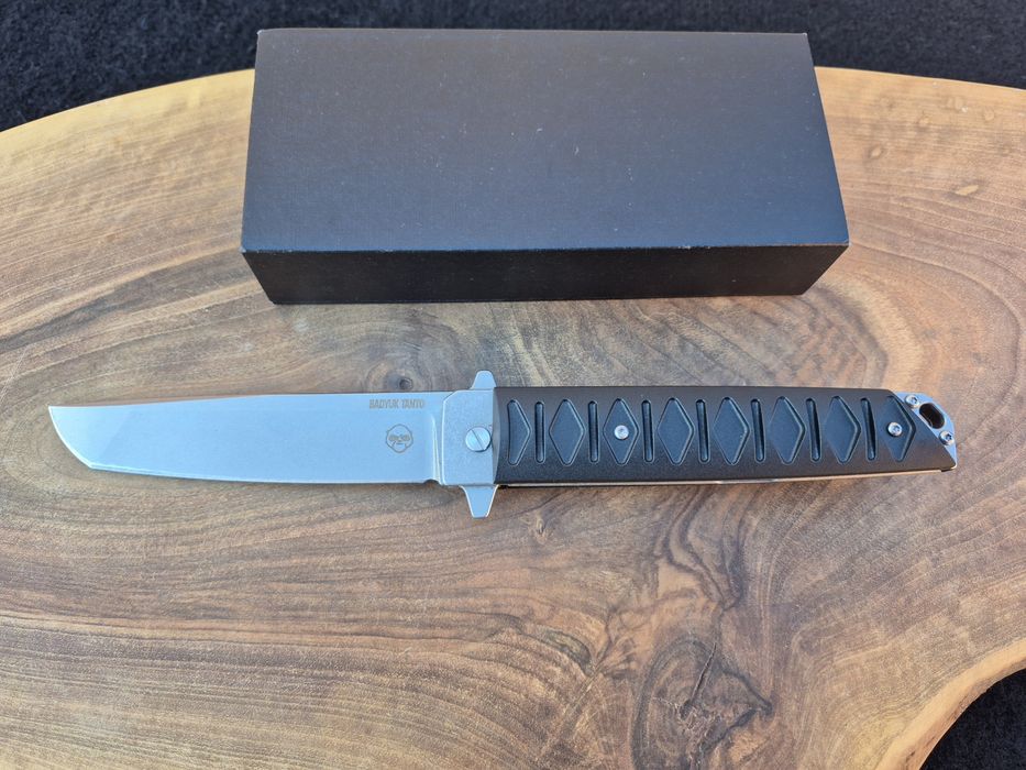 Сгъваем нож BRUTALICA BADYUK Tanto  Black Stonewash