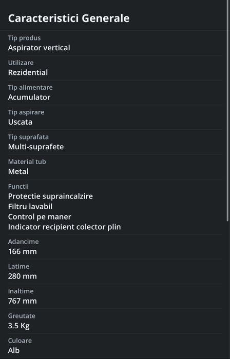 Aspirator vertical Dreame