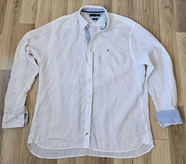Мъжка ленена риза Tommy Hilfiger Linen - XL/XXL