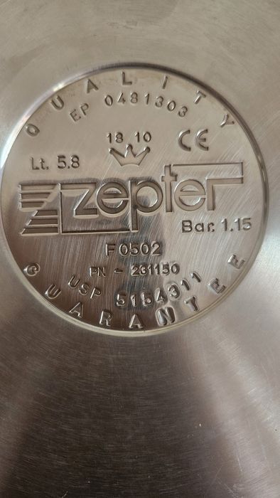 Vas ZEPTER MASTERPIECE original 5,8 litri