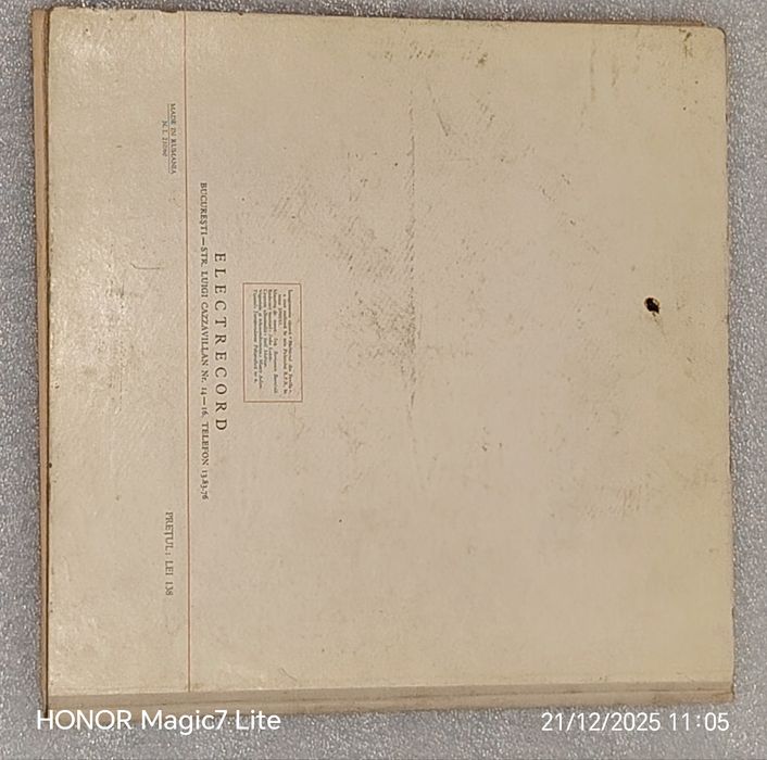 3 Viniluri Discuri  pick-up+ carte 1960 Barbierul din Sevilla Rossini