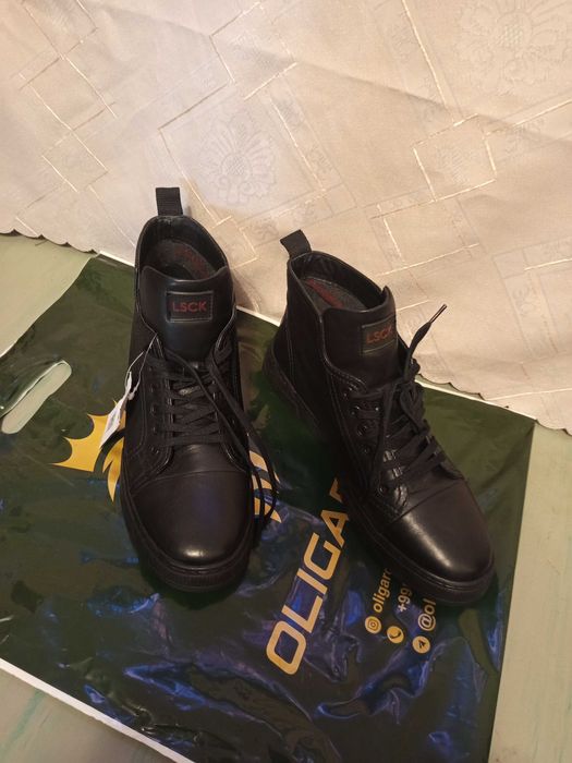 Ботинки мужские кожаные польские новые, 44 размер,