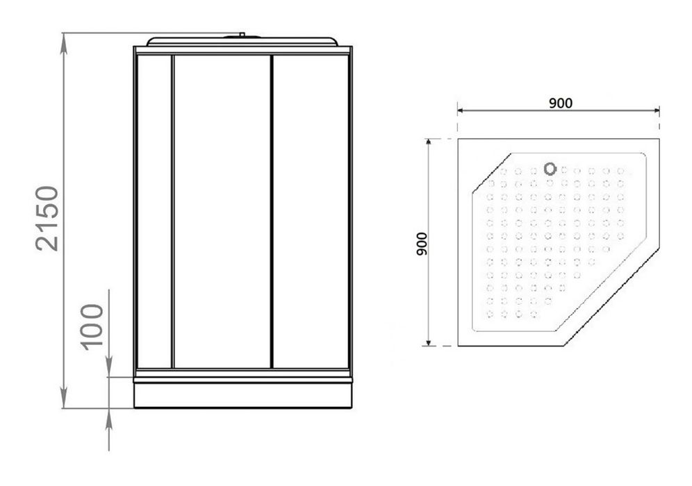 Душевая кабина новая