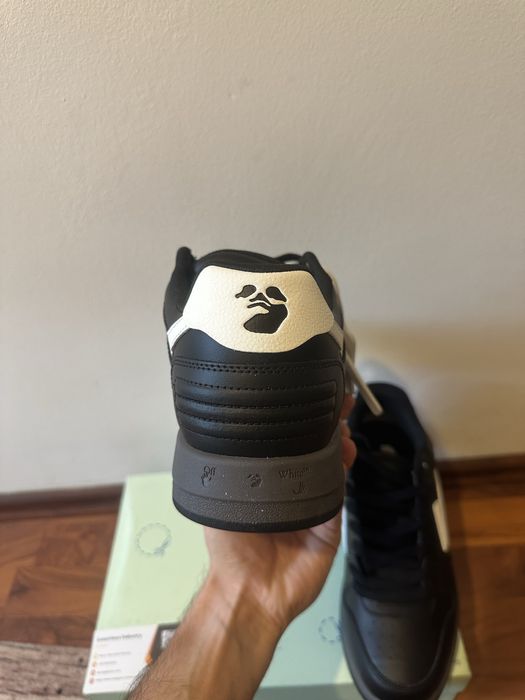 Off-White Out of Office “OOO” Low Tops Black White