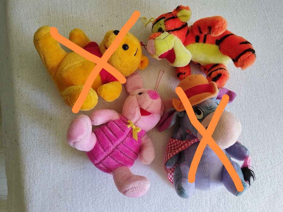 Запазени детски играчки плюшени и пластмасови